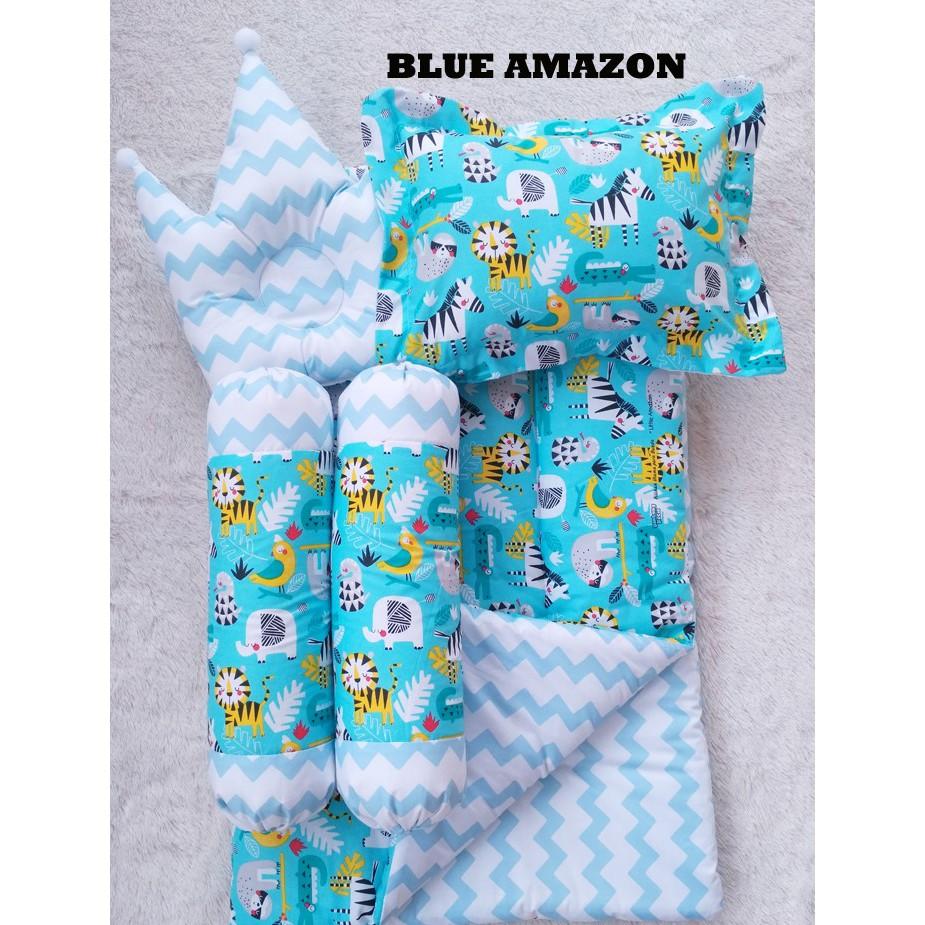 Boy Girls Baby Bed Set Sarung Lepas Bedcover Selimut Bantal Bbb Bedset Guling Alas Tidur Cover Bayi