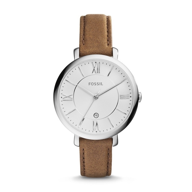 FOSSIL JACQUELINE BROWN LEATHER WATCH 