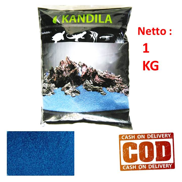 Pasir Silika Biru Halus Kandila Silica Sand Aquarium Aquascape 1