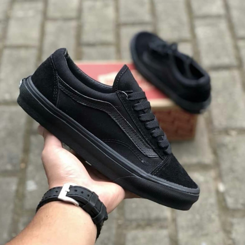 sepatu vans old skool full black