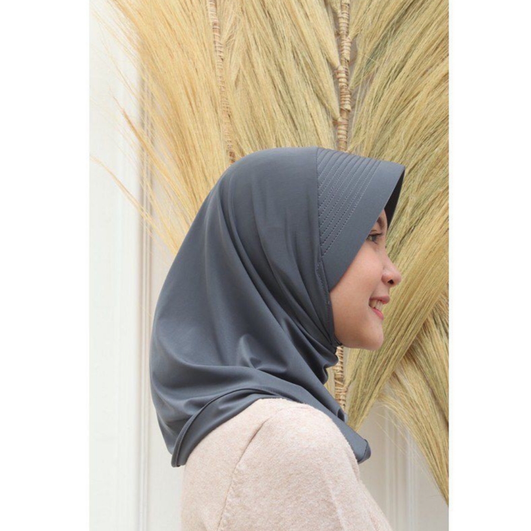hijab sport abu abu