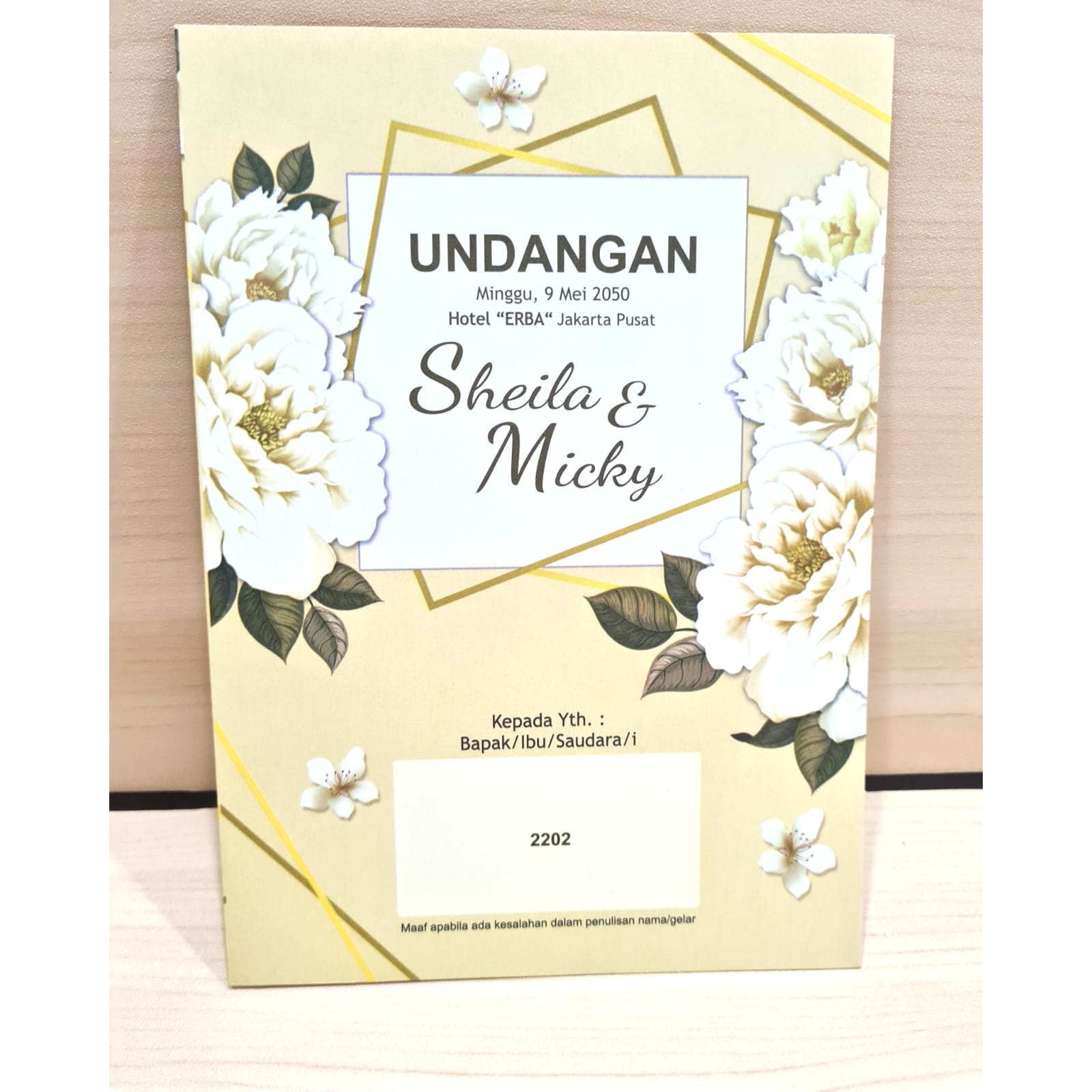 Undangan Blangko Erba 2202 Isi 100 Lembar Lazada Indonesia