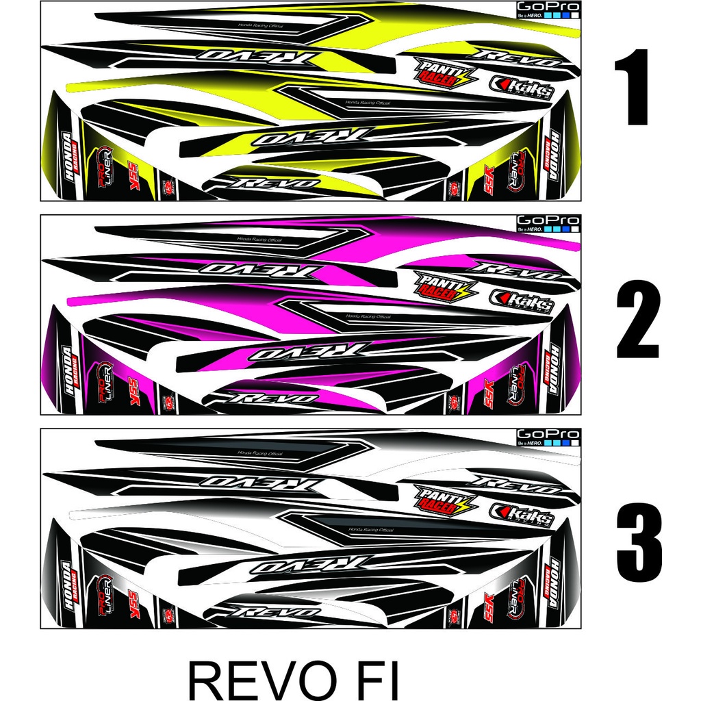 VARIASI DECAL STIKER Variasi Revo FI New - Stiker Revo Fit STRIPING ...