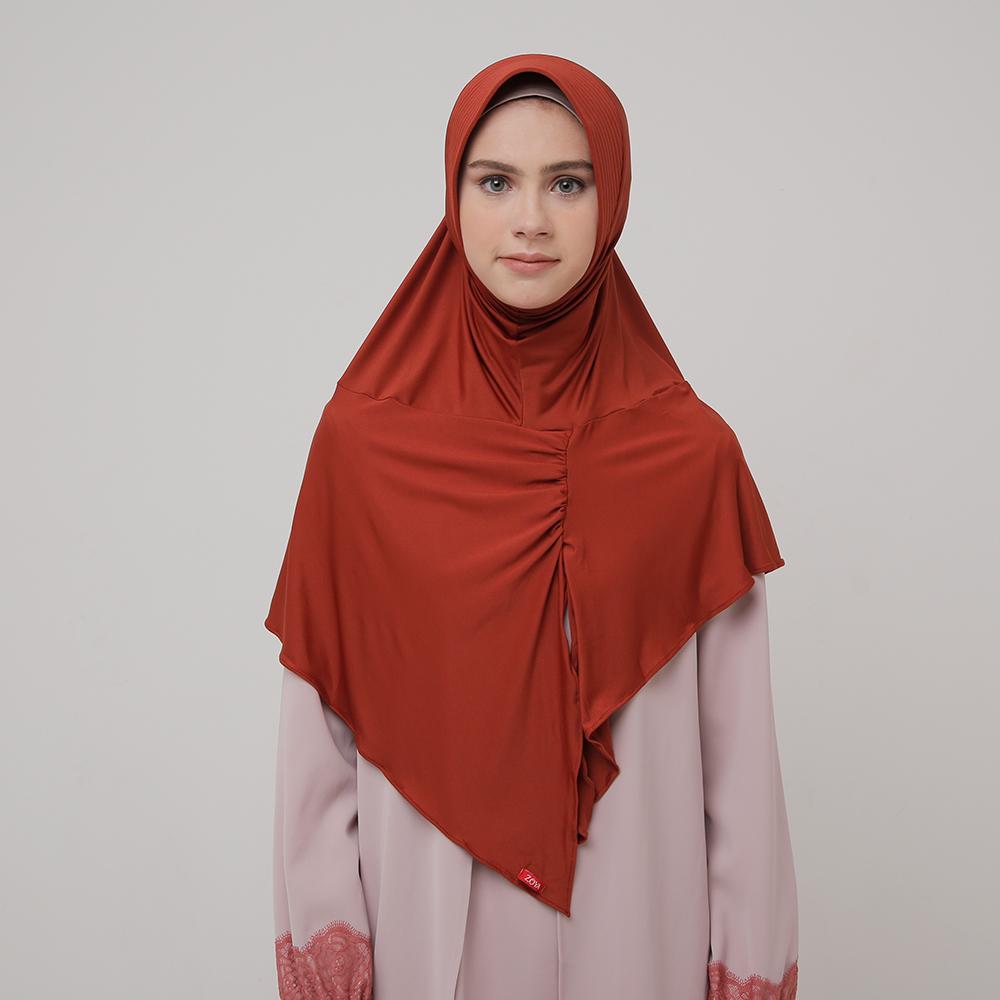 Kerudung Zoya Jilbab Instan - Kalila Filia Sunset | HEIQ Tech