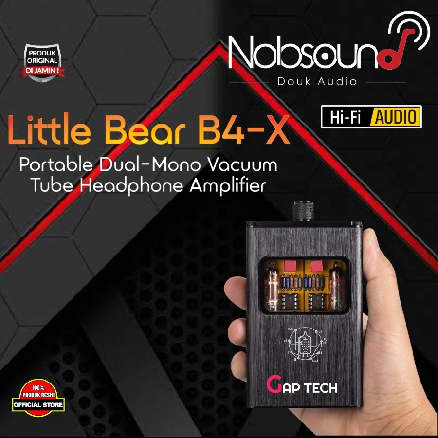 Little Bear B4-X Portable Dual-Mono Vacuum Tube Headphone Amplifier Balanced Amp - Foto 4