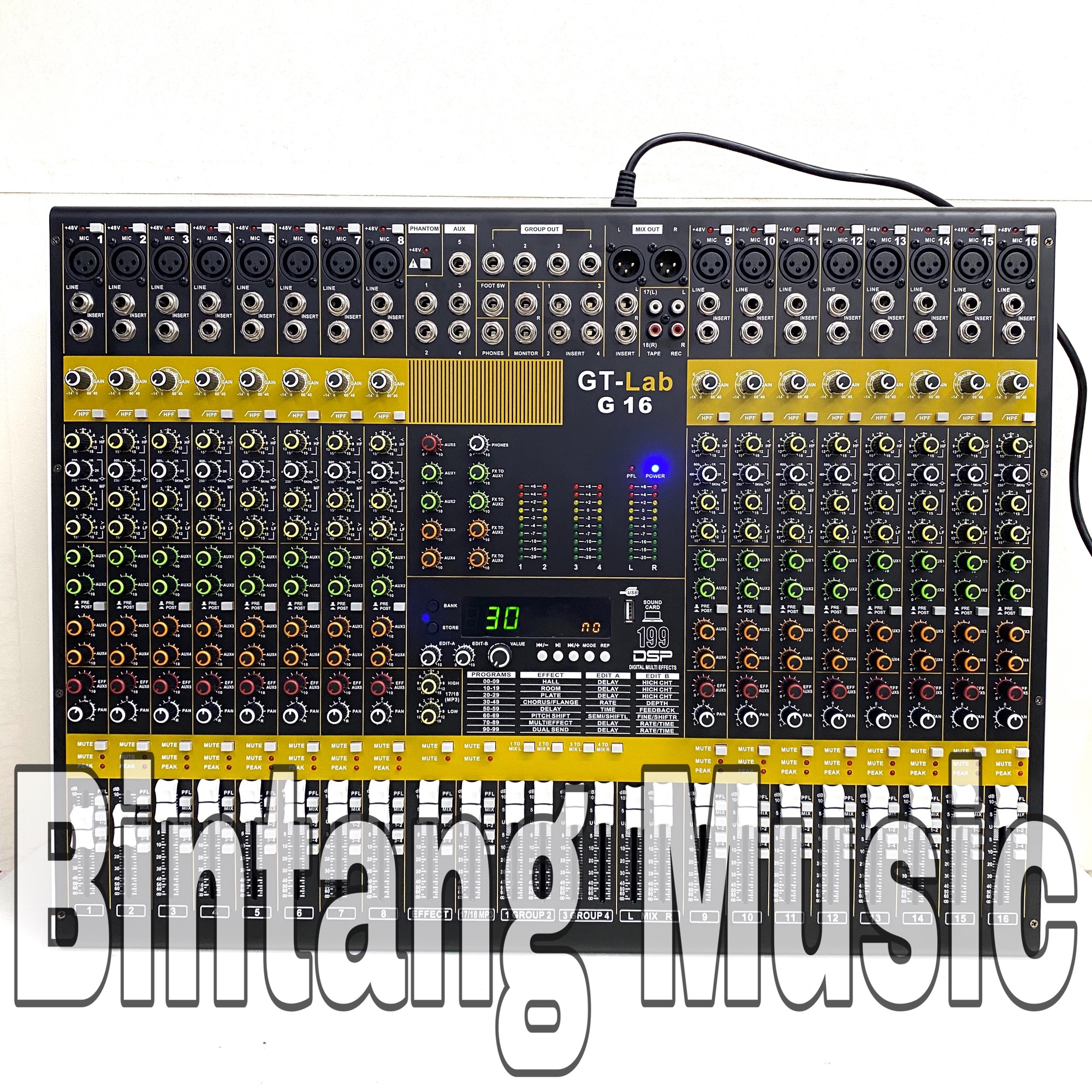 Mixer audio Gt lab 16 channel original rdw GTLAB16 channel GT LAB 16