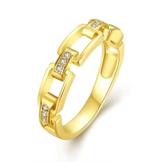 Keabadian Love Wanita Cantik 18 K Gold Disepuh Vintage Link dan Lamaran Cincin Pernikahan Rings Best Janji Untuknya Tony Anniversary Collection Cincin Perhiasan