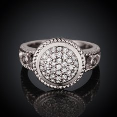 Keabadian Love Wanita Cantik 18 K Lapis Emas Putih Round Multi Lamaran Cincin Pernikahan Rings Best Janji Untuknya Tony Ulang Tahun Koleksi Cincin Perhiasan