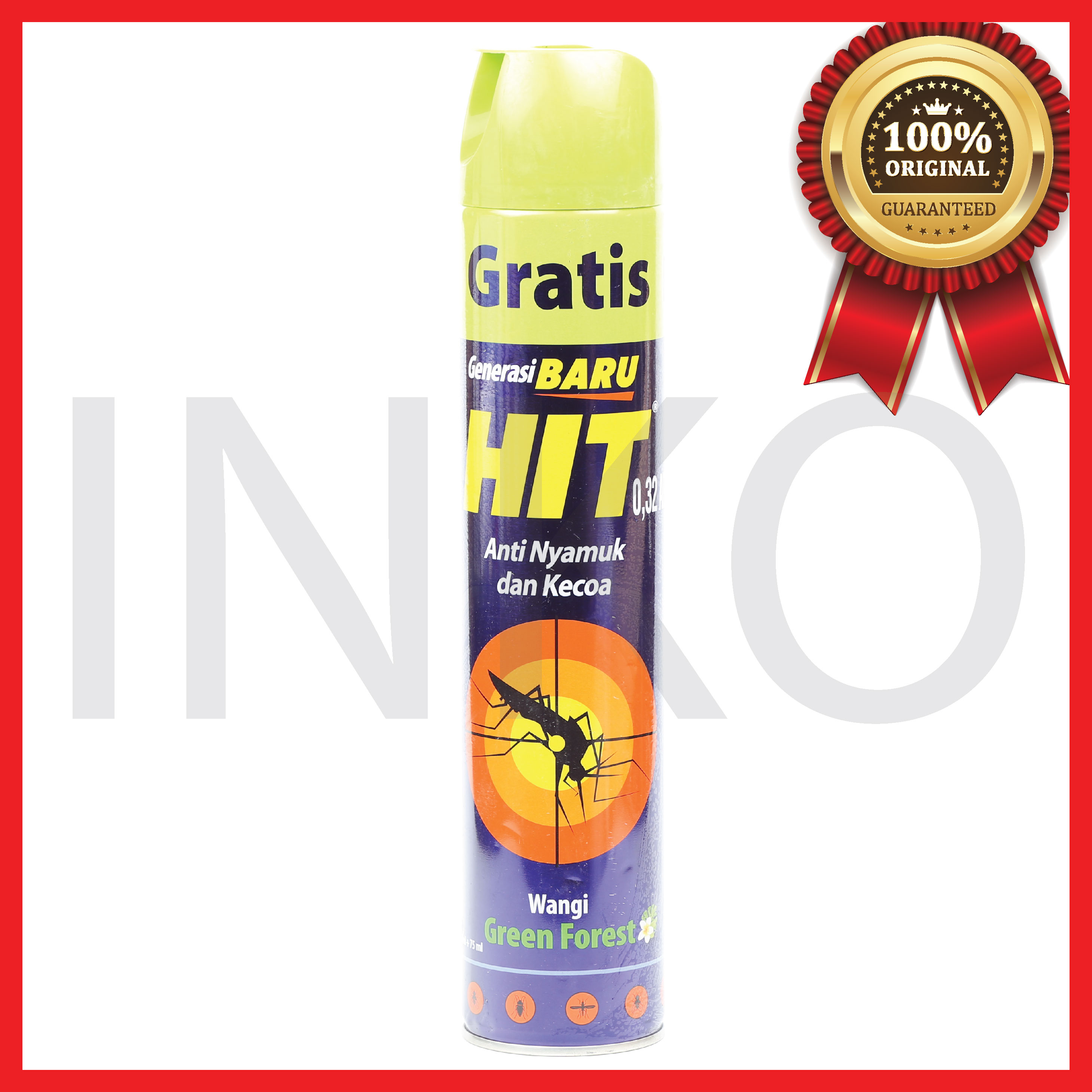 HIT OBAT NYAMUK SEMPROT AEROSOL GREEN FOREST 600ML Lazada Indonesia