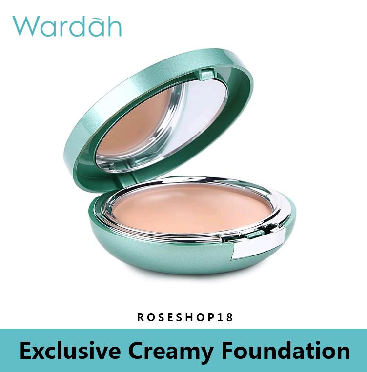 COD ORIGINAL Wardah Exclusive Creamy Foundation Alas Bedak Bagus Tahan Lama W037