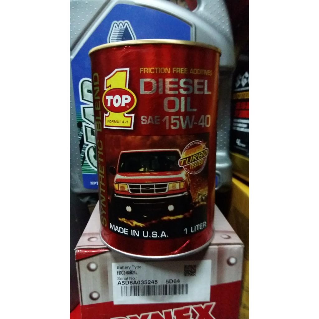 Murah Top One Diesel Oil SAE 15W-40 - Pelumas Oli Mesin Mobil Diesel