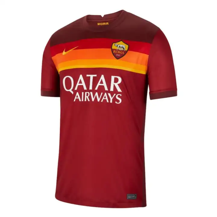 Jersey Bola As Roma Home Terbaru 2020 2021 Baju Bola Kaos Bola Seragam Sepak Bola Lazada Indonesia