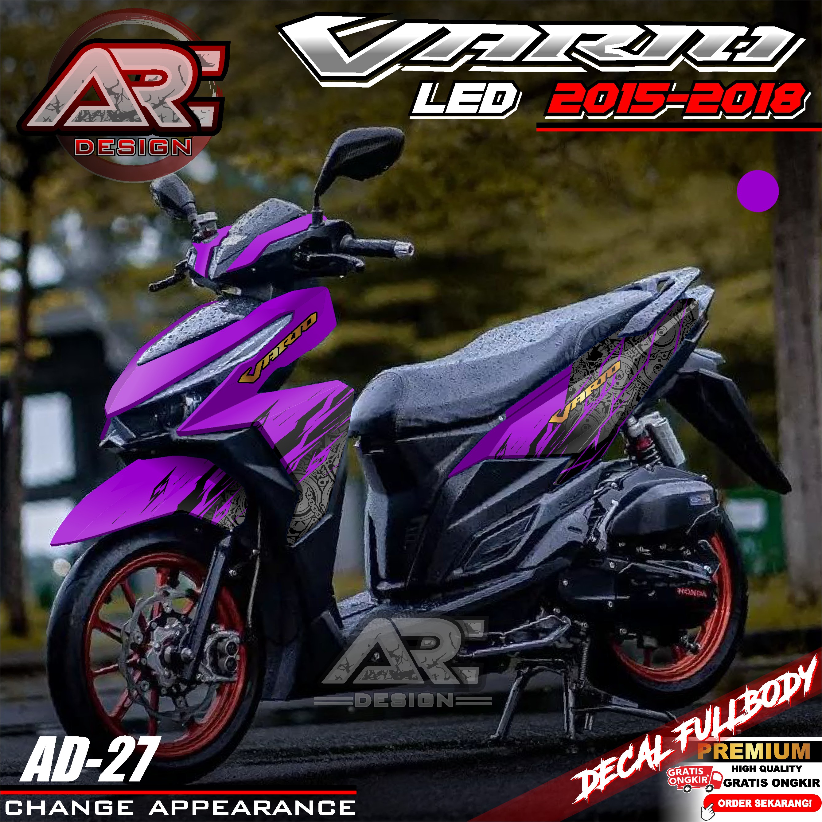 (COD) TERBARU Decal Sticker Modifikasi Honda Vario 125 150 LED 2015