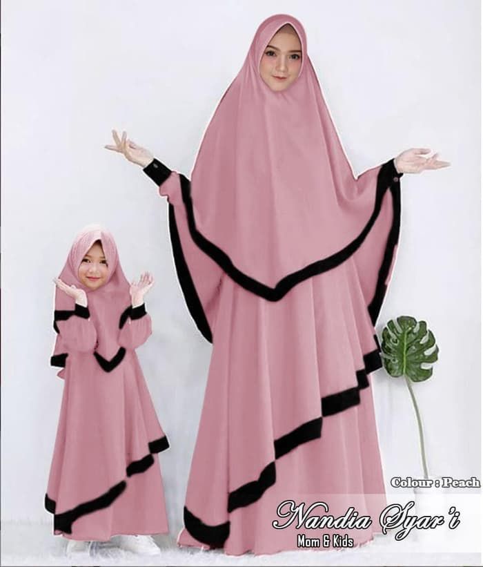 Khadijah Syari Couple Set Ukuran S L Xxl Gamis Set Jilbab Fashion Muslim Gamis Syari Gamis Couplee Lazada Indonesia