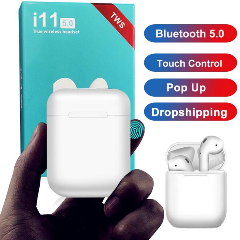 earphone wireless headset bluetooth i11 5 0 new airpods i11 tws