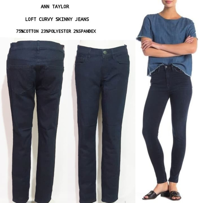Loft Curvy Skinny Jeans Brand Murah 