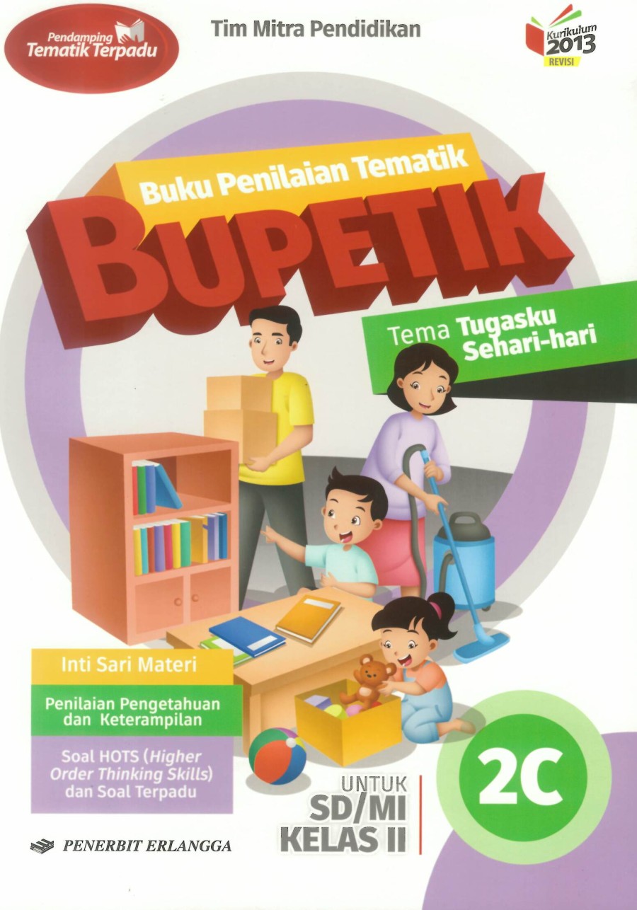 ORIGINAL BUPETIK 2C SD/MI KELAS 2 K13N ERLANGGA | Lazada Indonesia