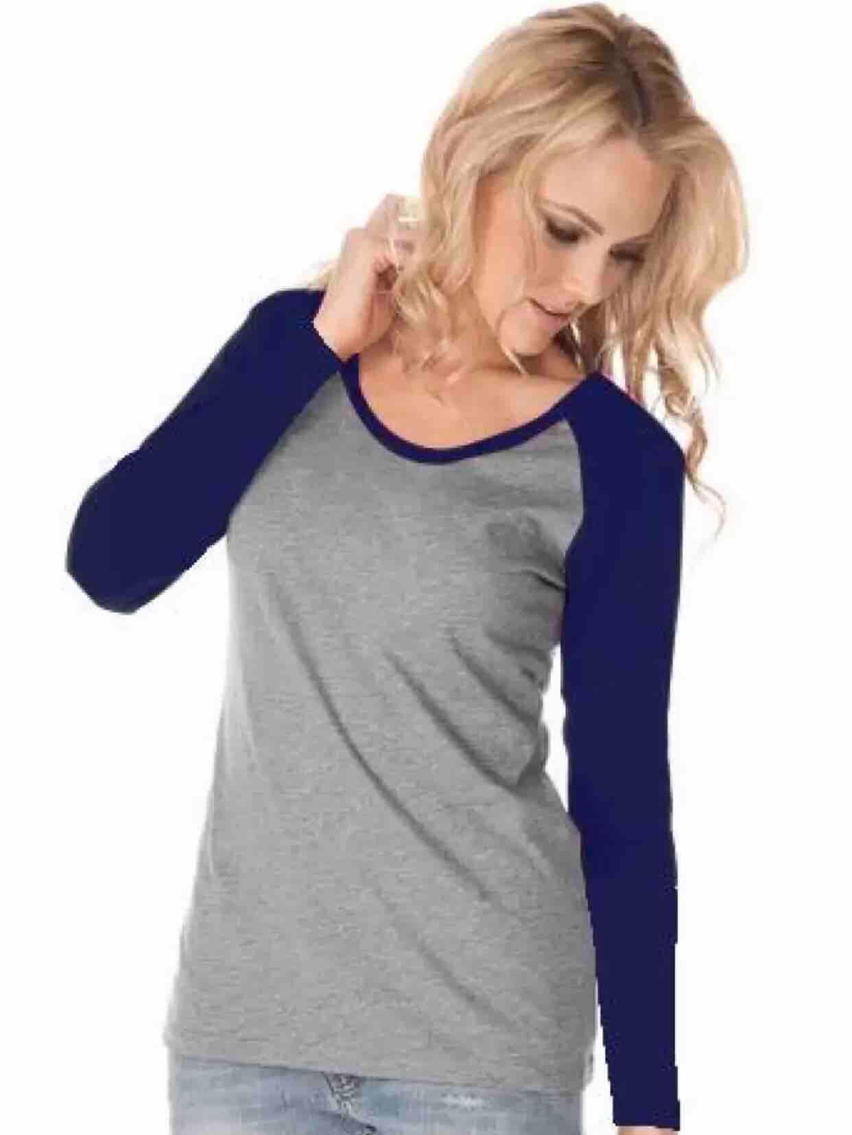 NF KAOS RAGLAN 3/4 | KAOS RAGLAN WANITA | KAOS POLOS WANITA | TSHIRT WANITA