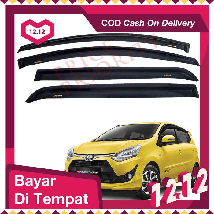 Talang Air Mobil Agya Car Side Visor Agya Model Slim 3M Talang Air Mobil Murah Talang