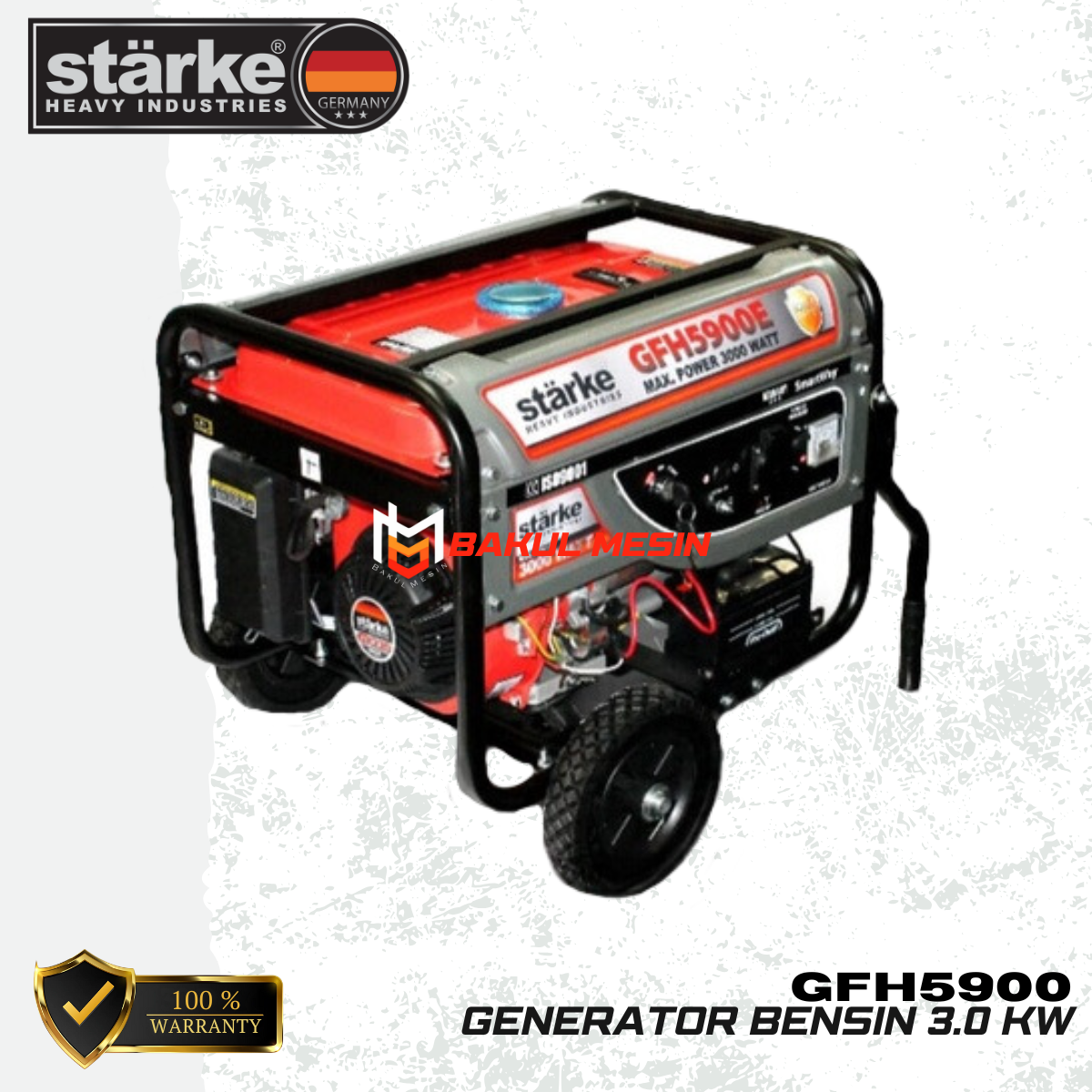 STARKE GFH5900 E Mesin Genset Bensin 3000watt Generator Set GFH 5900 E ...