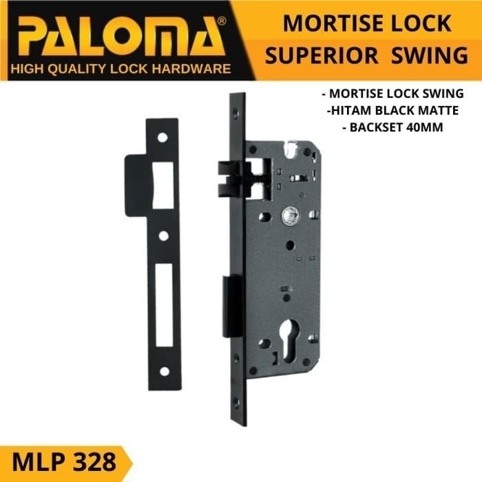 BODY KUNCI PALOMA MLP 328 SUPERIOR SWING 40MM MATTE BLACK HITAM BODY KUNCI PALOMA MLP 328 SUPERIOR SWING 40MM MATTE BLACK HITAM
