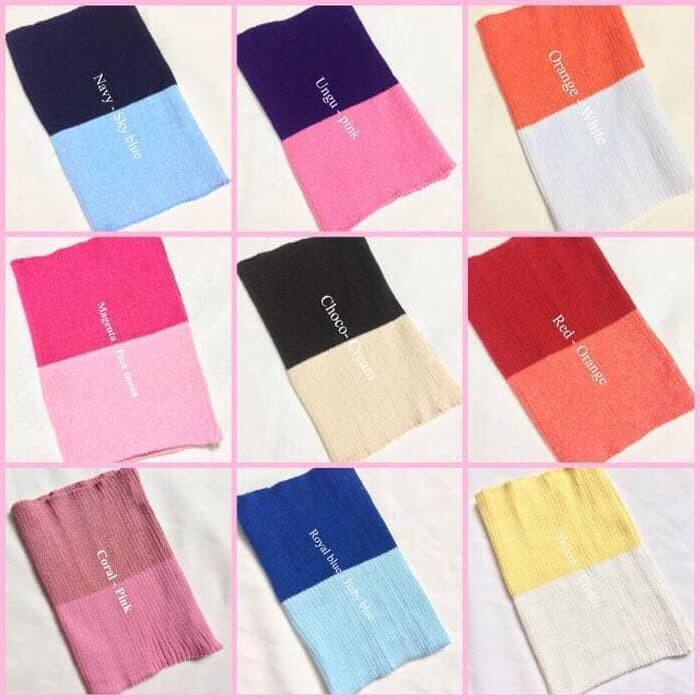 KITAKOS STORE Bandana Rajut Twocone 2 warna Bahan Rajut Ciput