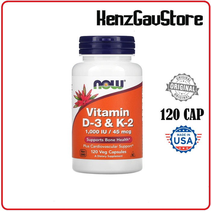 vitamin d3 + k2 now 120 veg capsules (Q8O7) vitamin d3 untuk ibu hamil vitamin d3 untuk anak