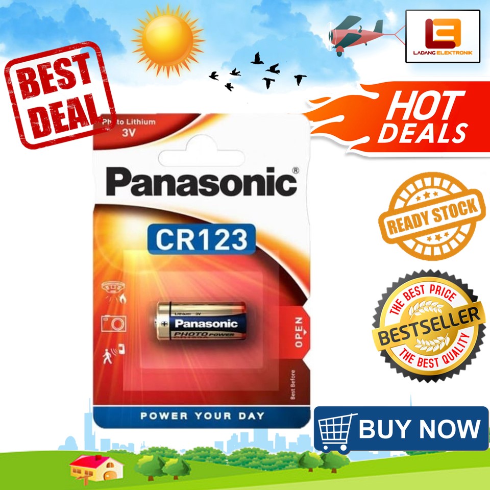 Baterai Cr123a Panasonic 3v Ori Batre Foto Photo Kamera Laser Cr 123a Putih Panasonic Battery Cr123a Lazada Indonesia