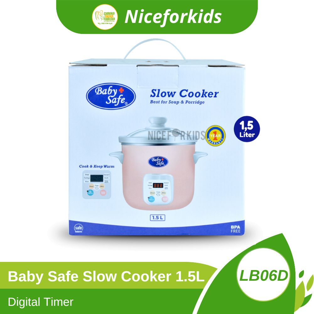 Baby Safe Slow Cooker Digital Timer 1.5L (LB06D) / Alat Masak Makanan
