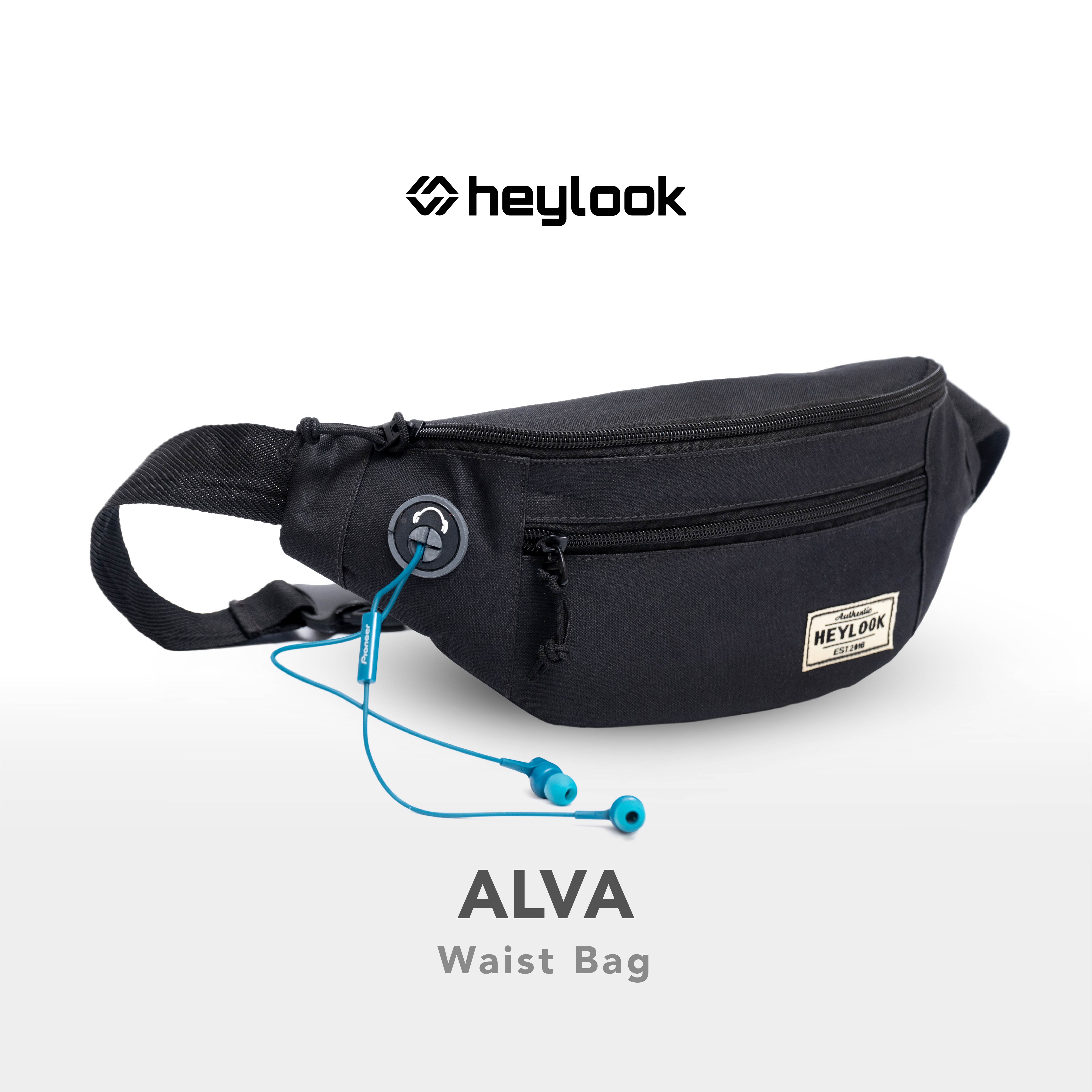 Promo TAS SELEMPANG PRIA TREX WAIST BAG PRIA SLING BAG COWOK TERBARU  HEYLOOK - BLACK - Kota Tangerang - Heylook Official