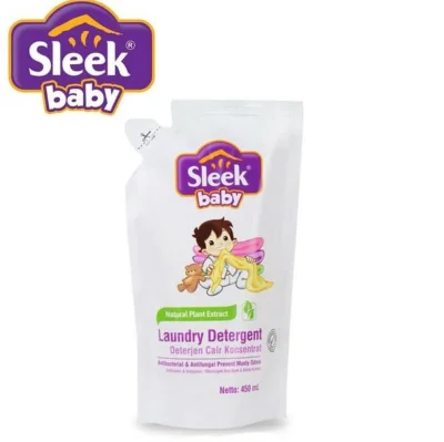 Sleek Baby Laundry Detergent Sabun Cuci Baju Reffil 450 ml
