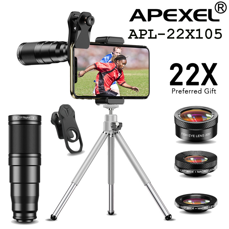 apexel 4 in 1 lens kit