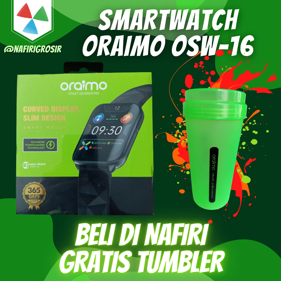 SMART WATCH ORAIMO WATCH OSW 16 BLUETOOTH WATERPROOF ULTRA SLIM