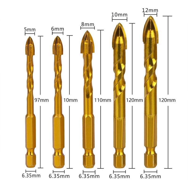Drill Bit Set For Tile,Concrete,Brick 