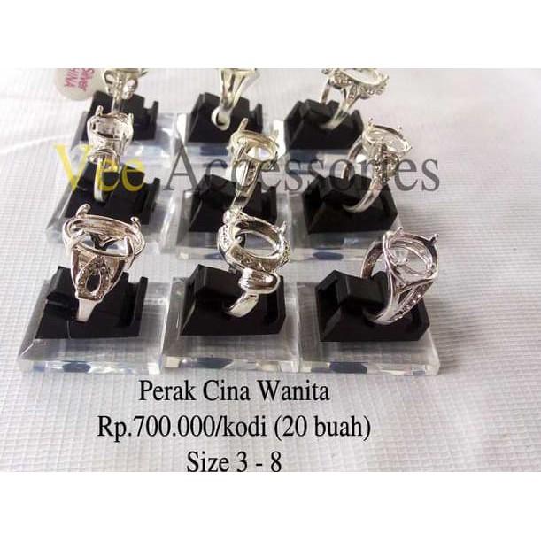 READy!! Grosir Ring / Emban Cincin Wanita Perak Malaysia / Cina .,,.,.,