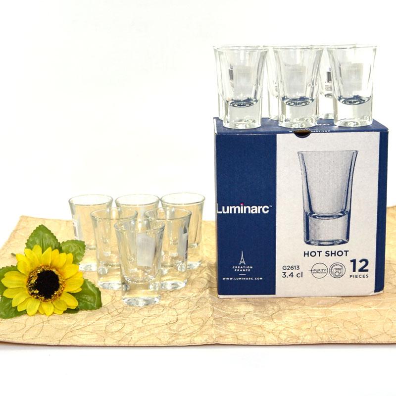 Luminarc Hot Shot 3 4 Cl Glass Gelas Sloki SET 12 Pcs Lazada