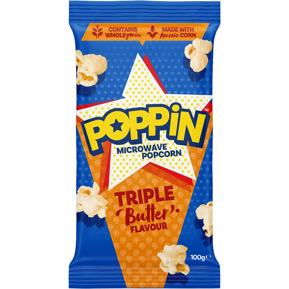 Poppin Popcorn Triple Butter Cheese Popcorn Keju Mentega Lazada Indonesia