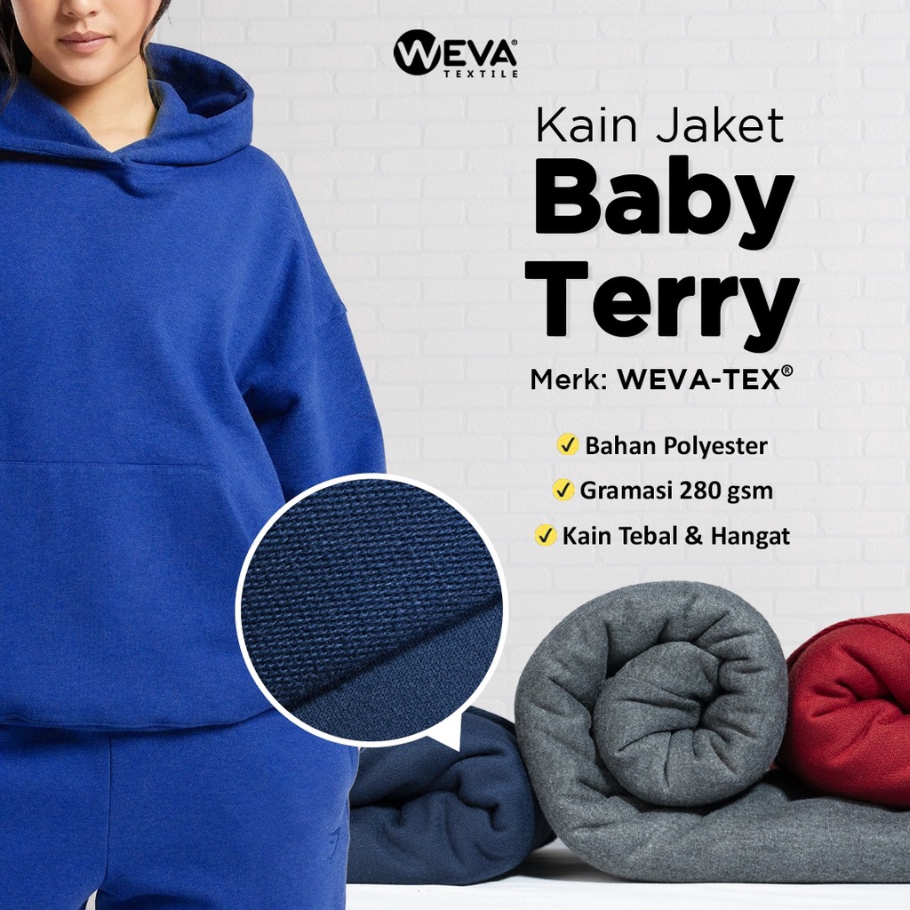 Baju Sweater Bahan Babyterry Bahan Kain Beby Terry Kain Hoodie