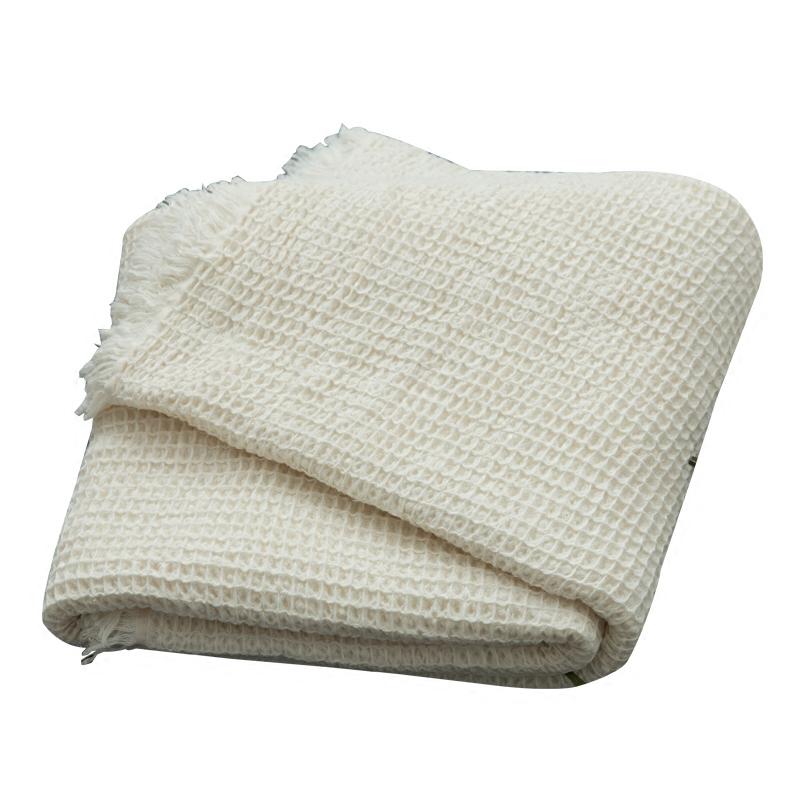 Bắc Âu Duy Nhất Có Thể Được Giặt Bằng Nước Tổ Ong Thảm Khăn Bông 100% Cotton Mùa Hè Chăn Thoáng Khí Vải Xô Trẻ Em Tấm Thảm Trắng 100% Cotton