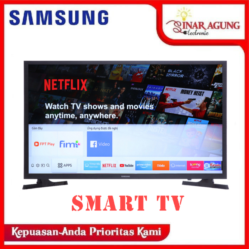 Samsung Smart TV 32 T4500 - UA32T4500AKXXD (2020 Model) GARANSI RESMI