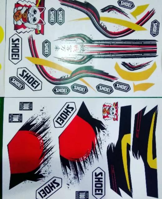 Water decal helm shoei motegi 2017 