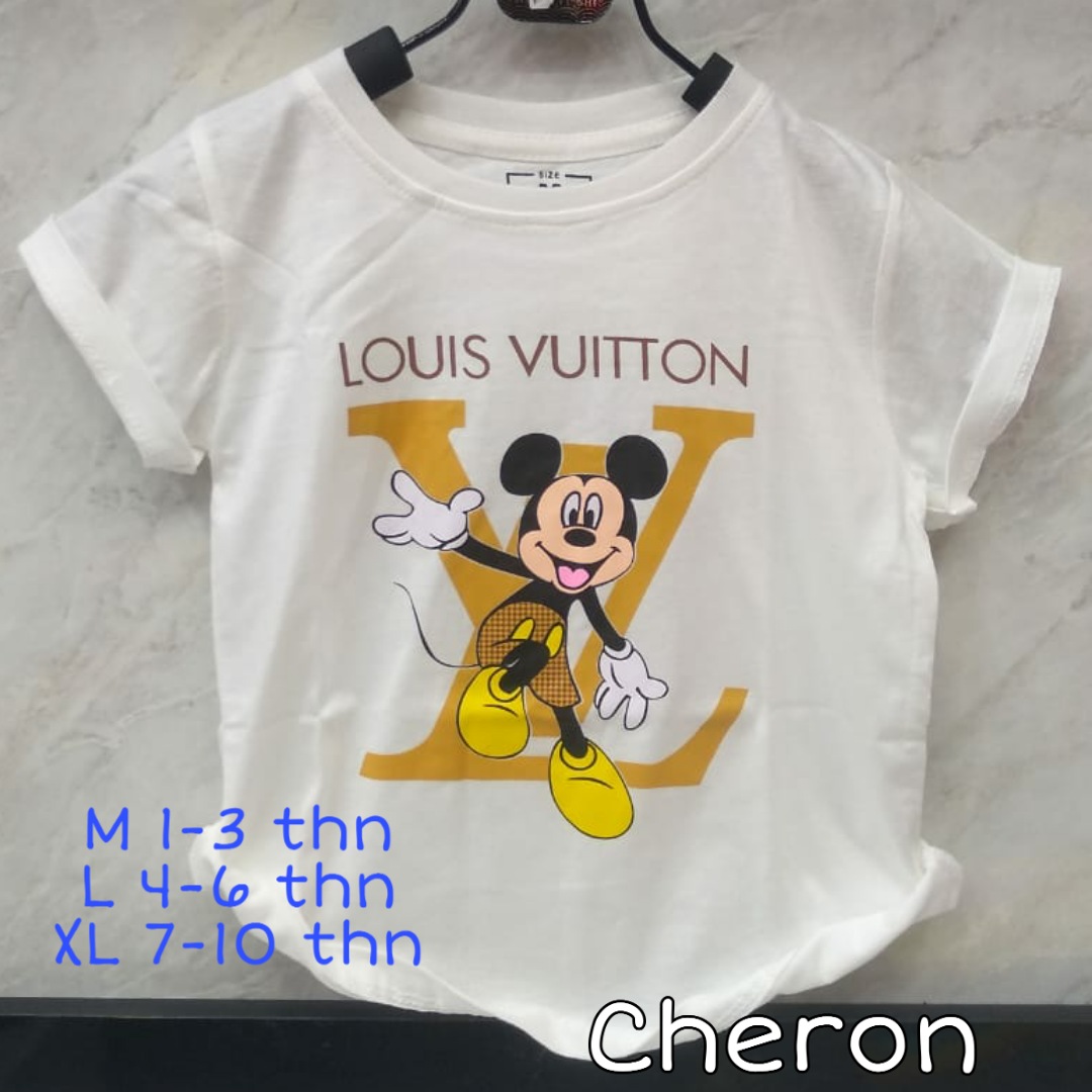Cool Mickey Mouse Louis Vuitton White T Shirt, Cheap Louis Vuitton
