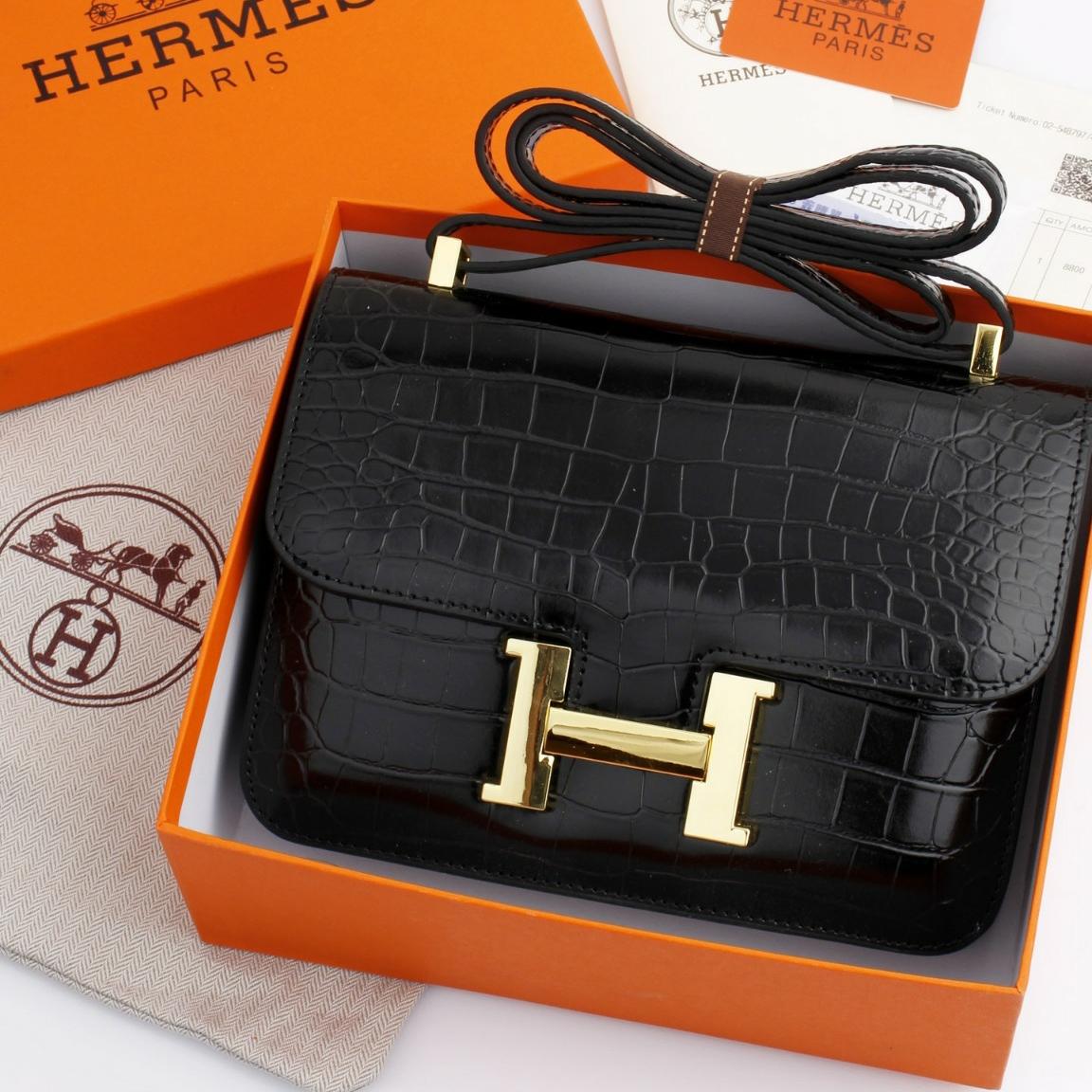 tas wanita hermes constance slingbag branded import mewah elegan selempang cewek hot item best seller terlaris limited keren kekinian