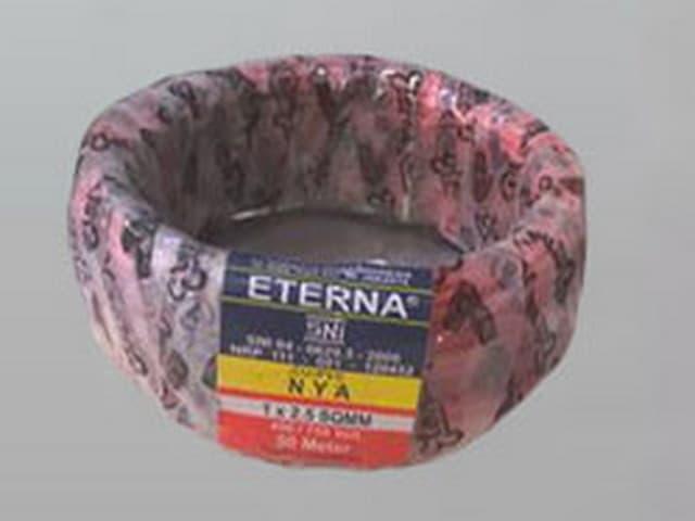 Kabel Listrik Kawat Tunggal NYA 1x2.5 Eterna Merah 100 Meter ORIGINAL