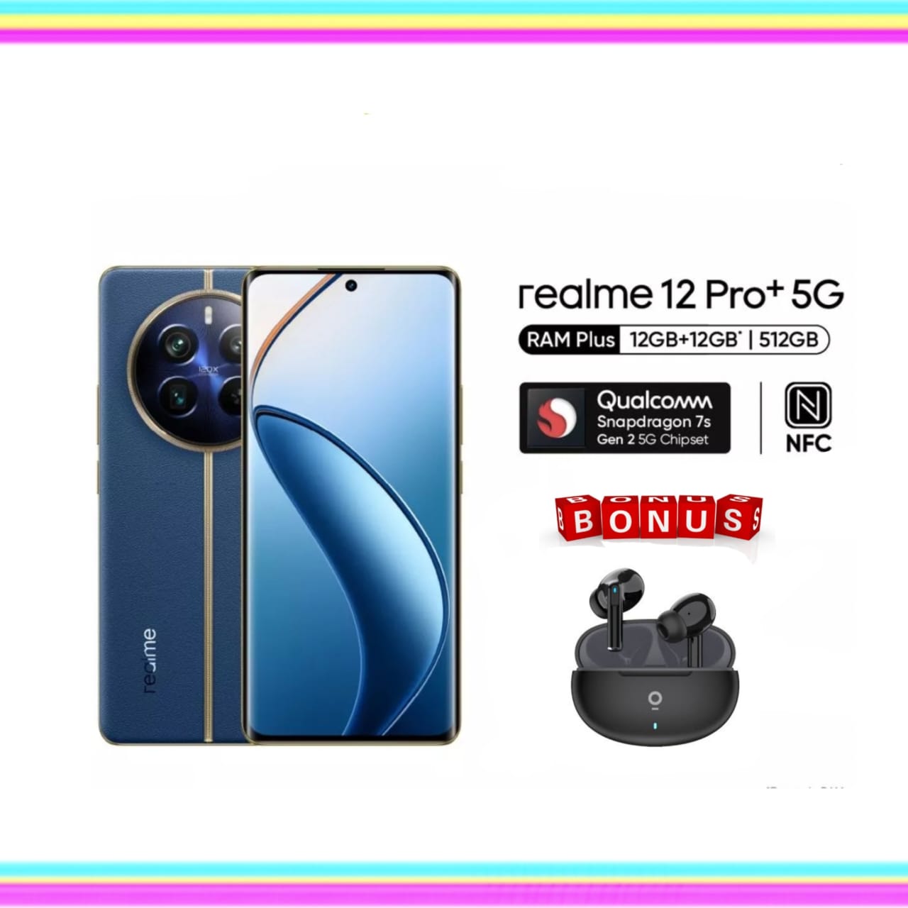 REALME 12 PRO PLUS 5G 12/512 & 8/256 & REALME 12 PLUS 8/256 NEW GARANSI