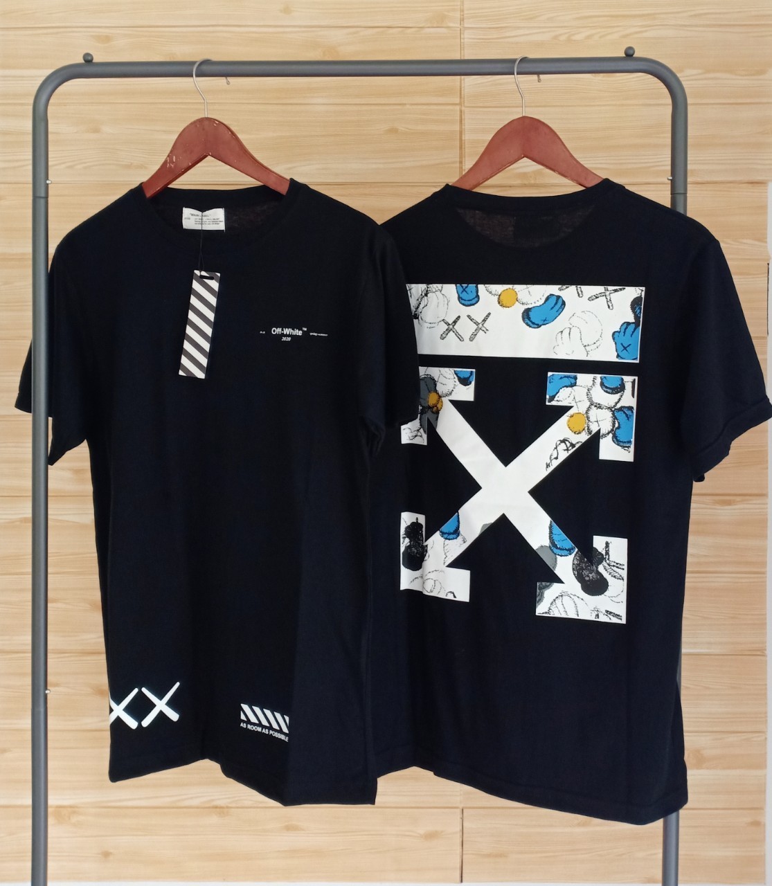 T-Shirt Pria Kaos Off White