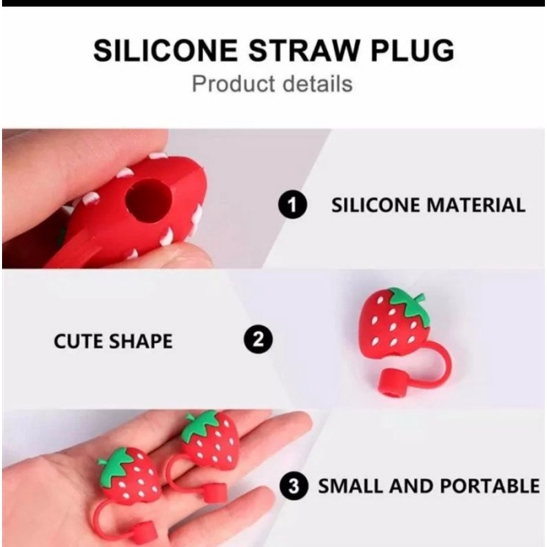 8pcs Straw Cover Cap Reusable Silicone Straw Toppers Cute Drinking Straw Tips Lids Cute Straws Plugs Pink Cat Claw Cherry Blossom