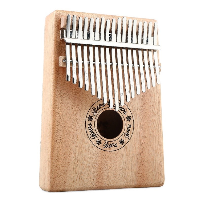 17 Keys Kalimba Thumb Piano High-Quality Wood Body Musical Instrument with Learning Book Tune Hammer