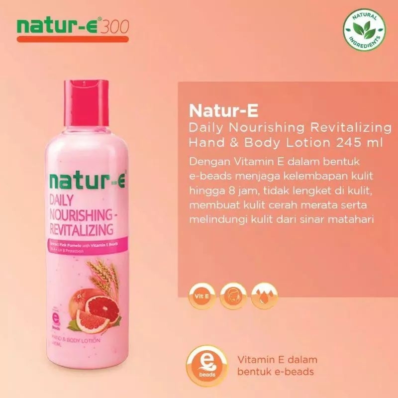 NATURE Handbody Body Lotion Revitalizing Pink Moisturizing Hijau