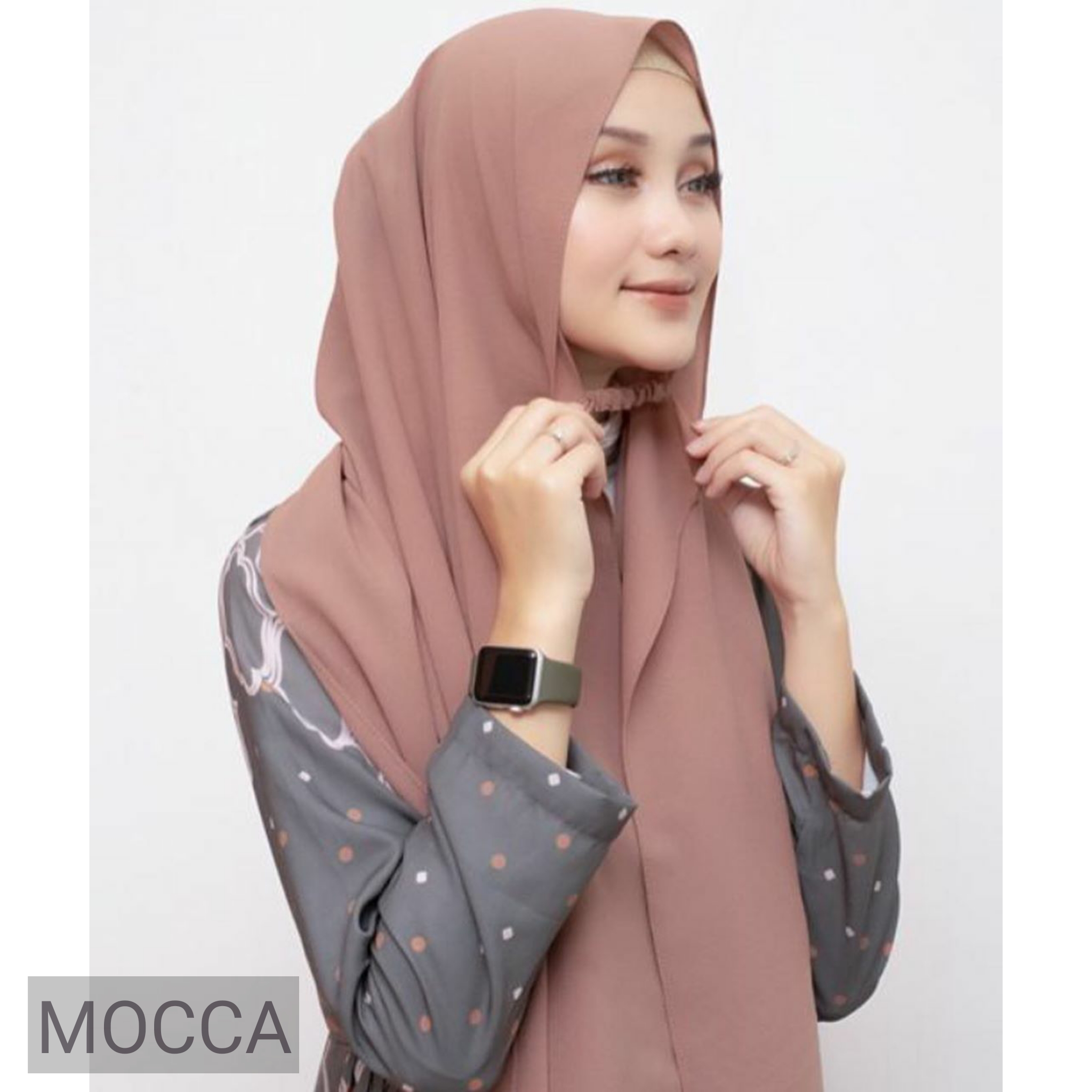 PROMO Jilbab / Hijab Pashmina KARET Instan Diamond Jumbo - Pasmina Kerudung Instan Tali Jumbo